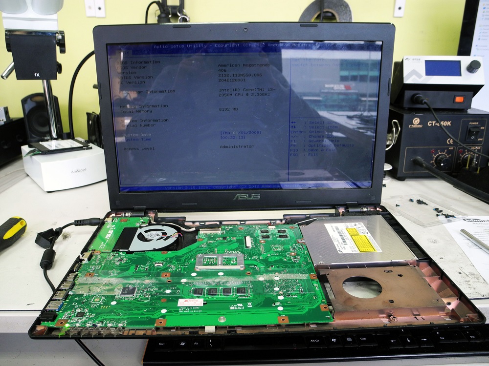 Suremontuotas Asus X75V kompiuteris